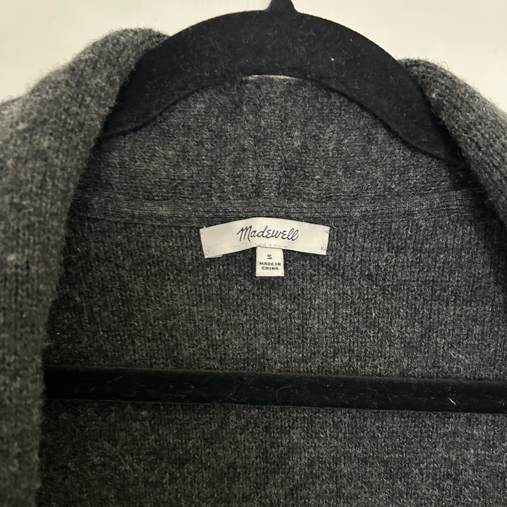 Madewell Charcoal Grey Cardigan